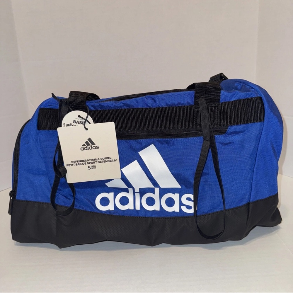 ADIDAS Defender IV Duffel Bag Small Blue/Black NWT